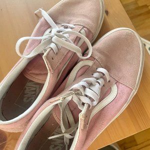 Pink Suede Vans Sneakers